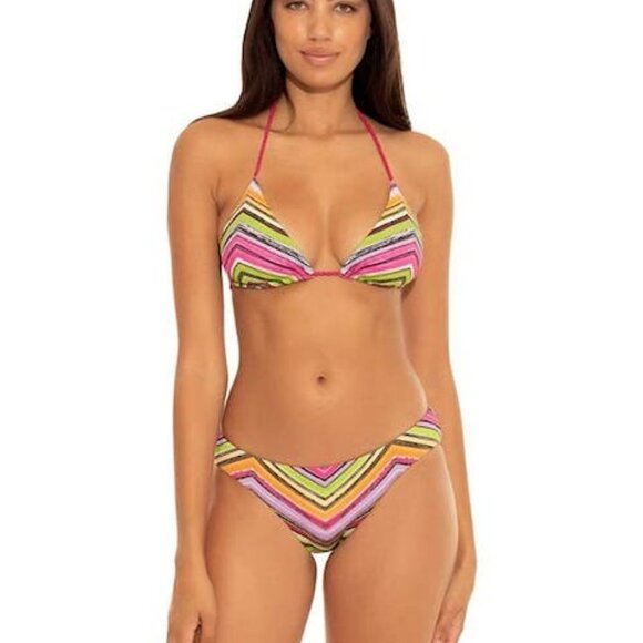 Becca by Rebecca Virtue Women’s Farah Cheryl Sliding Triangle Bikini Top - Picture 2 of 3